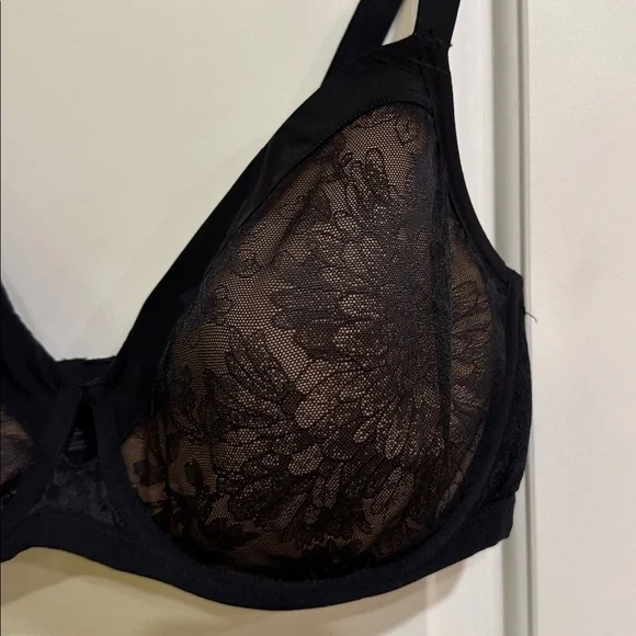 Soma Lightest Lift Perfect Coverage Bra 38DDD‎ Black Lace Underwire - Picture 5 of 16